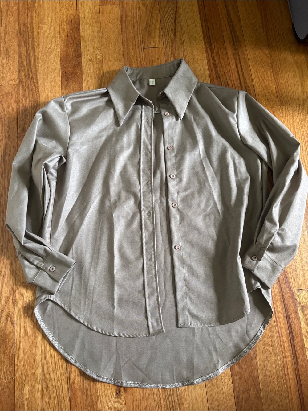 Dark Academia Button-Down Shirt in Light Brown